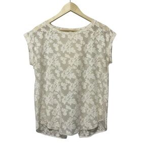 Aritzia Wilfred Small Top Short Sleeve Sheer Wrap